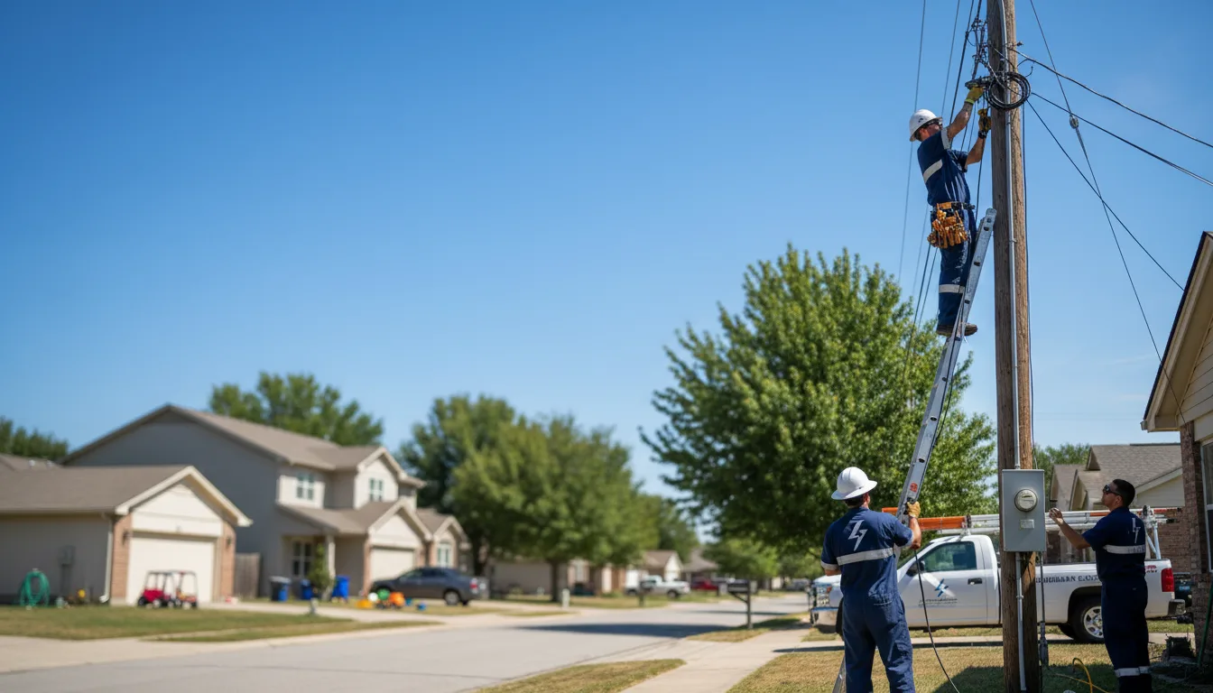 Residential electrician providing installation services in Cadet, MO